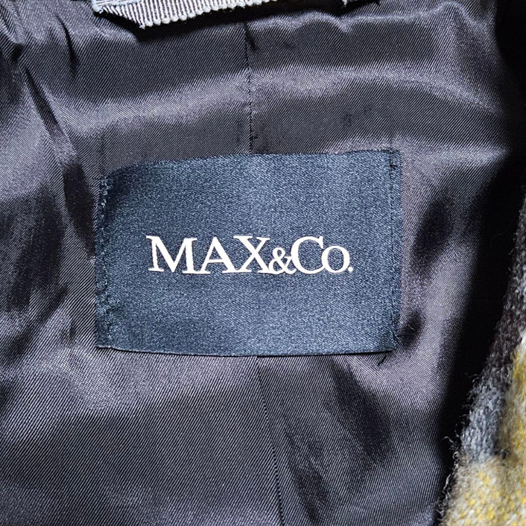 マックスマーラ MAX&CO ツイード ウールコート ベルテッド 38