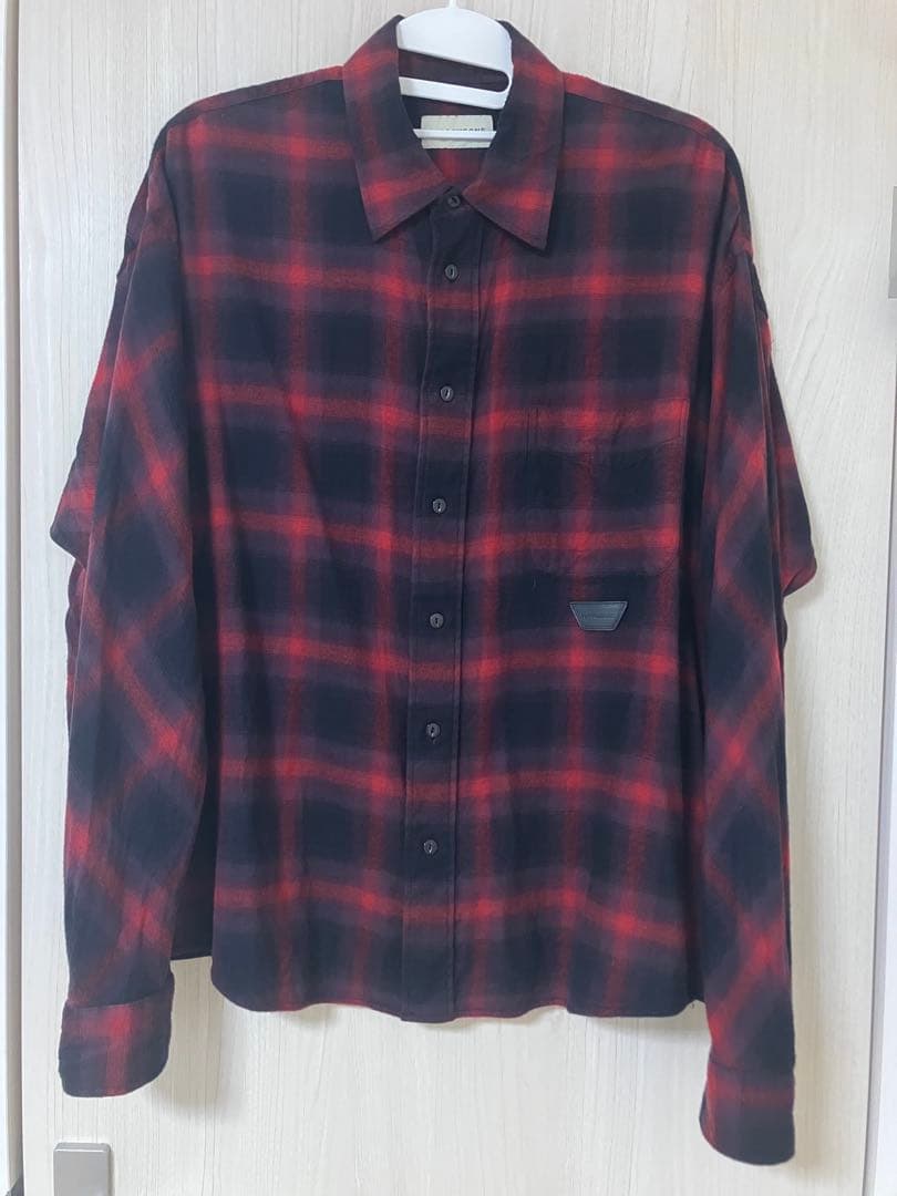 特別値下げ中！FORSOMEONE オンブレチェックシャツ　シャドウ　レーヨン