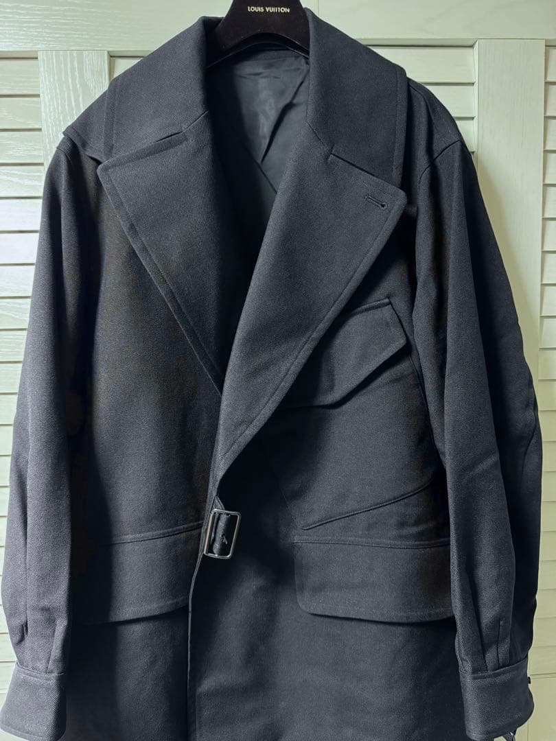 ★美品★ blurhms Wool Surge Motorcycle Coat