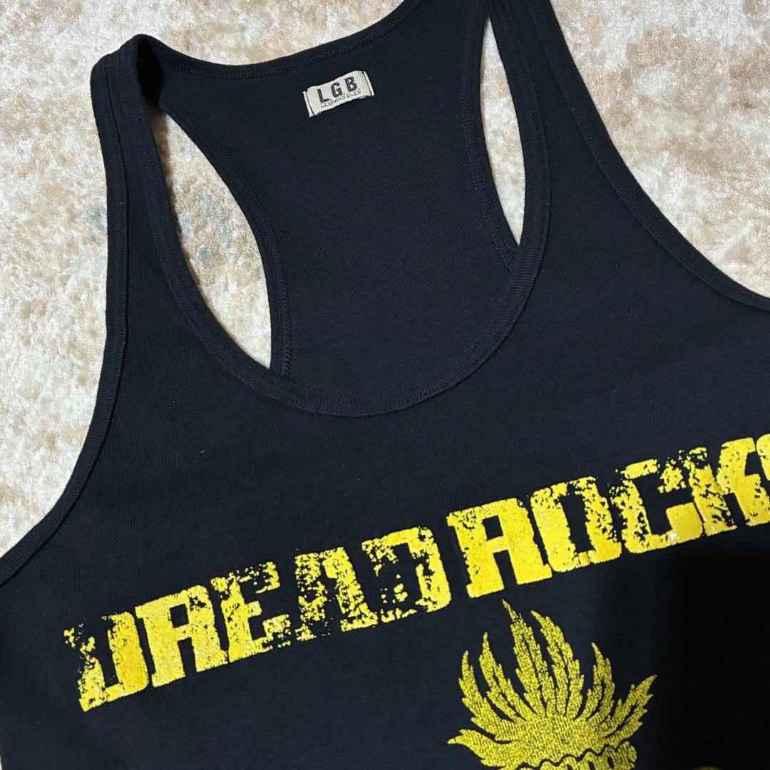 LGB初期TANK TOP人気DREAD ROCKS黒archiveロックY2K