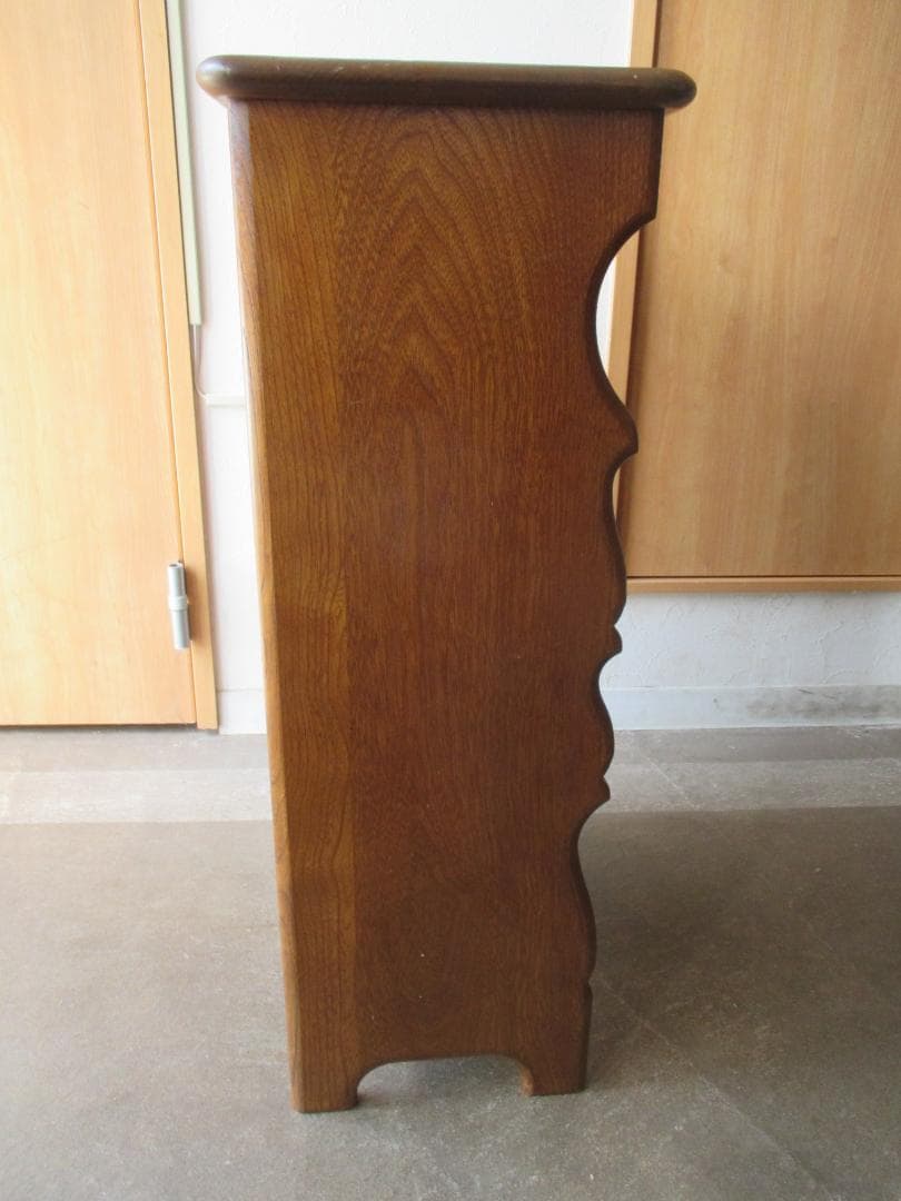 カリモク◎電話台+マガジンラック棚 ◎