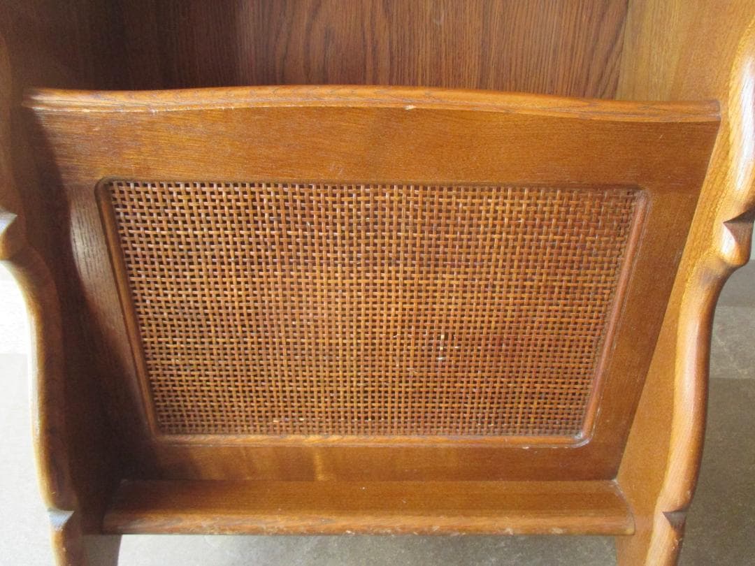 カリモク◎電話台+マガジンラック棚 ◎