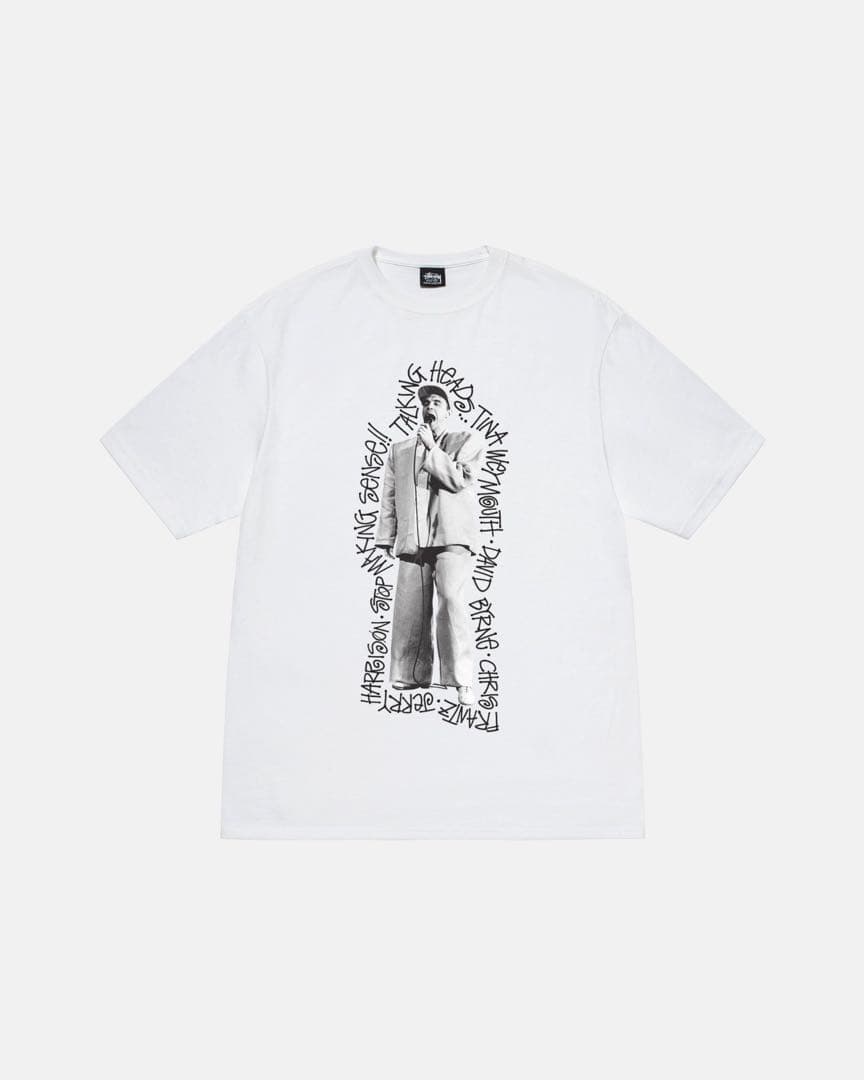 stussy talking heads tシャツ ホワイト