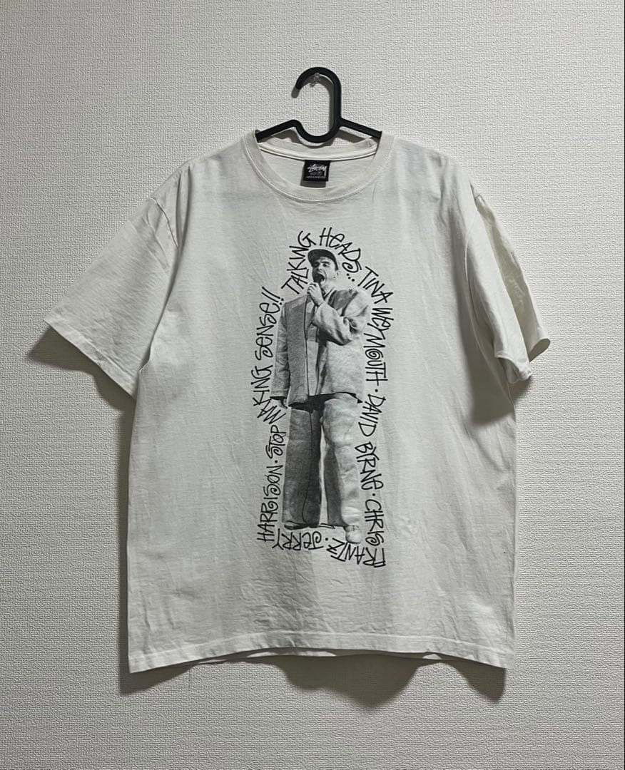 stussy talking heads tシャツ ホワイト