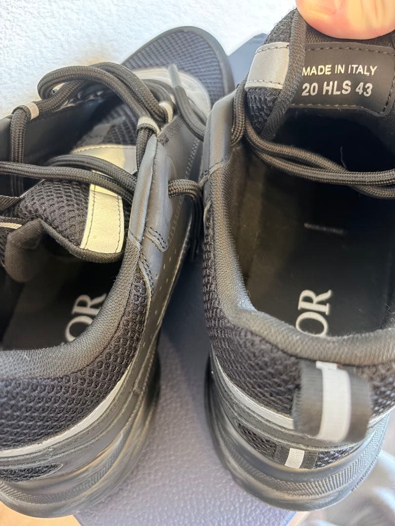 DIOR B22 スニーカー ブラック ディオール 43 28cm