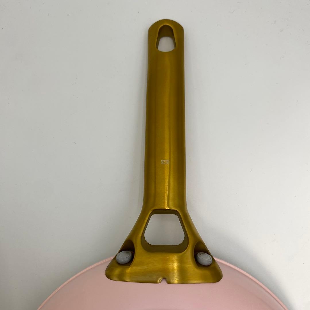 GREENPAN フライパンセット クリーム色・ピンク