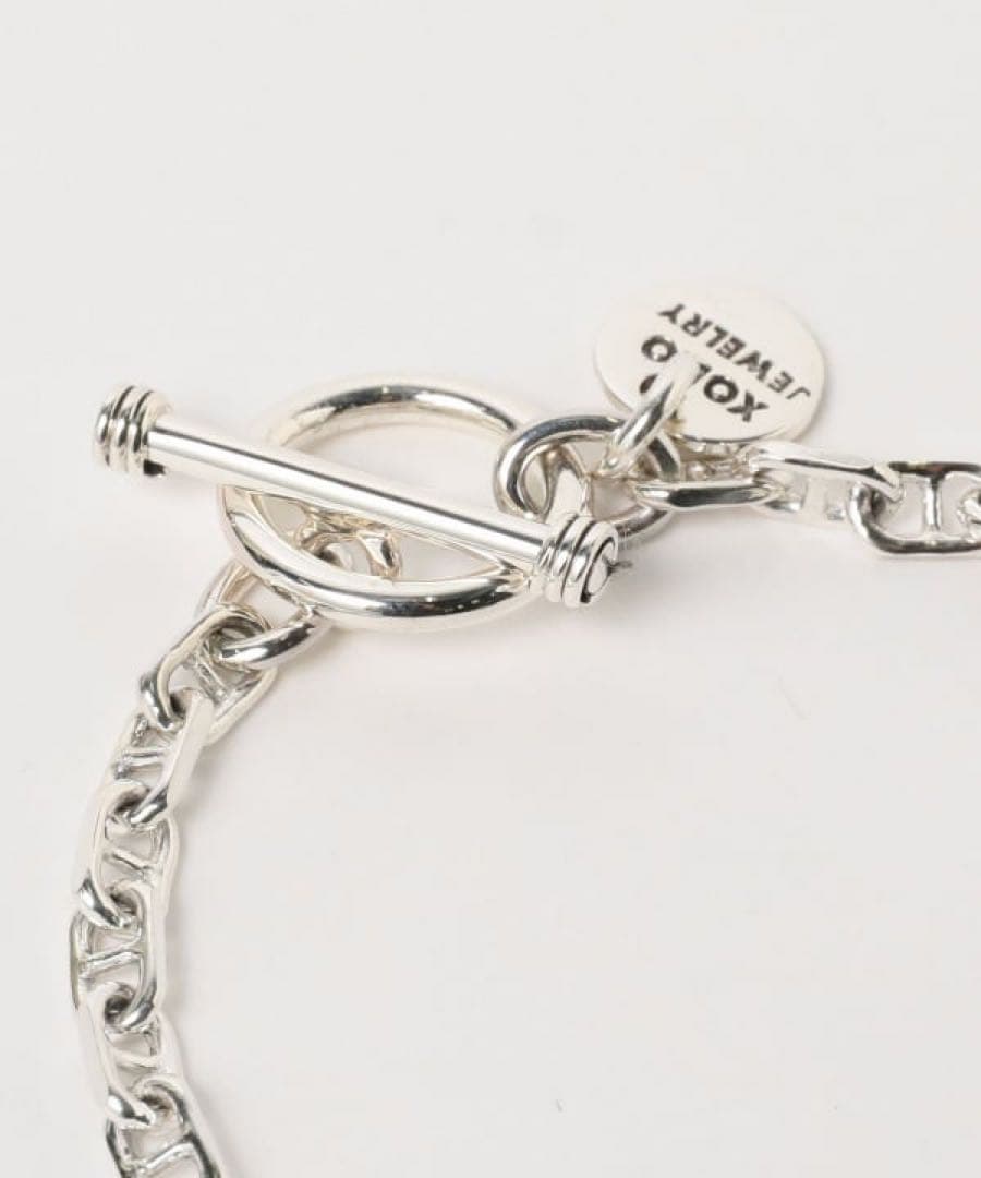 アクセサリー silver 925 Solid Anchor Link Bracelet