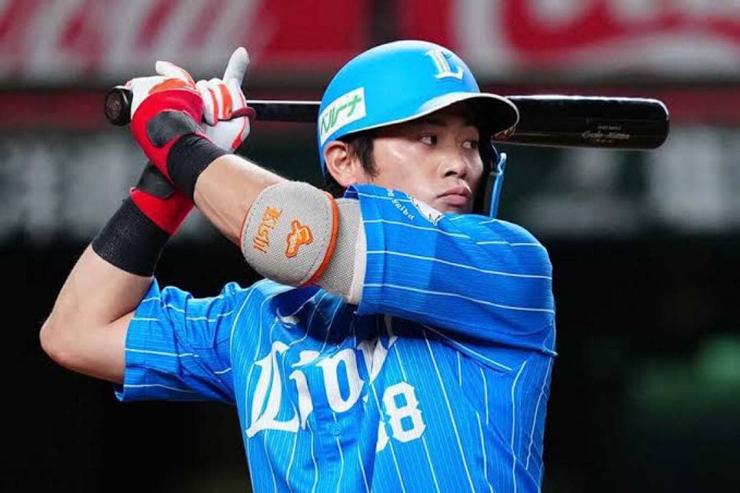 埼玉西武ライオンズ　岸潤一郎 #68　バット NPBマーク 支給品　実使用