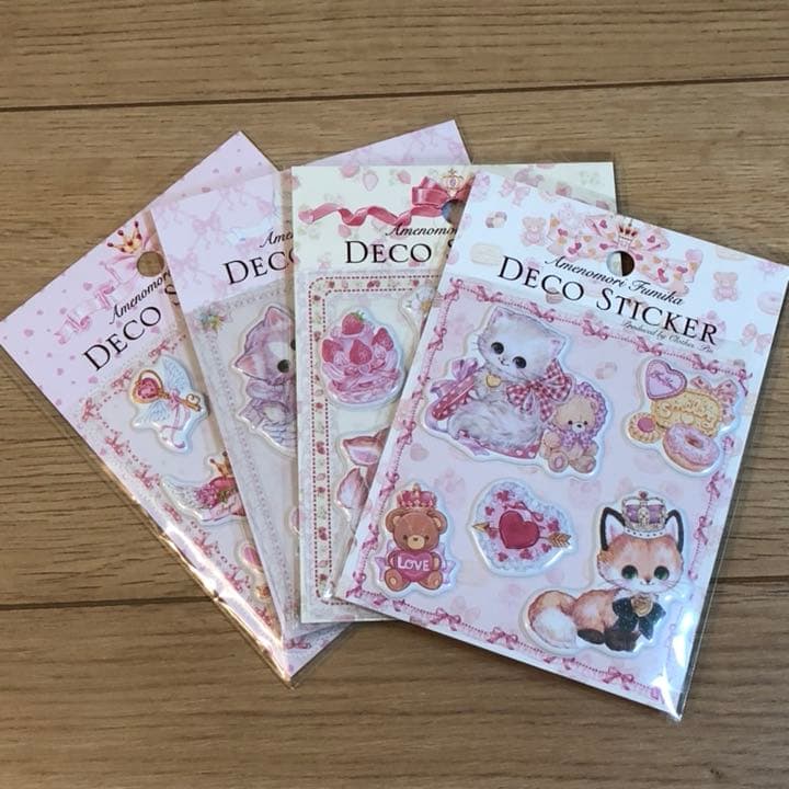 ★新品★飴ノ森ふみか  デコステッカー  4種セット