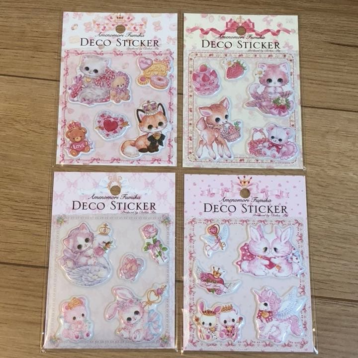★新品★飴ノ森ふみか  デコステッカー  4種セット
