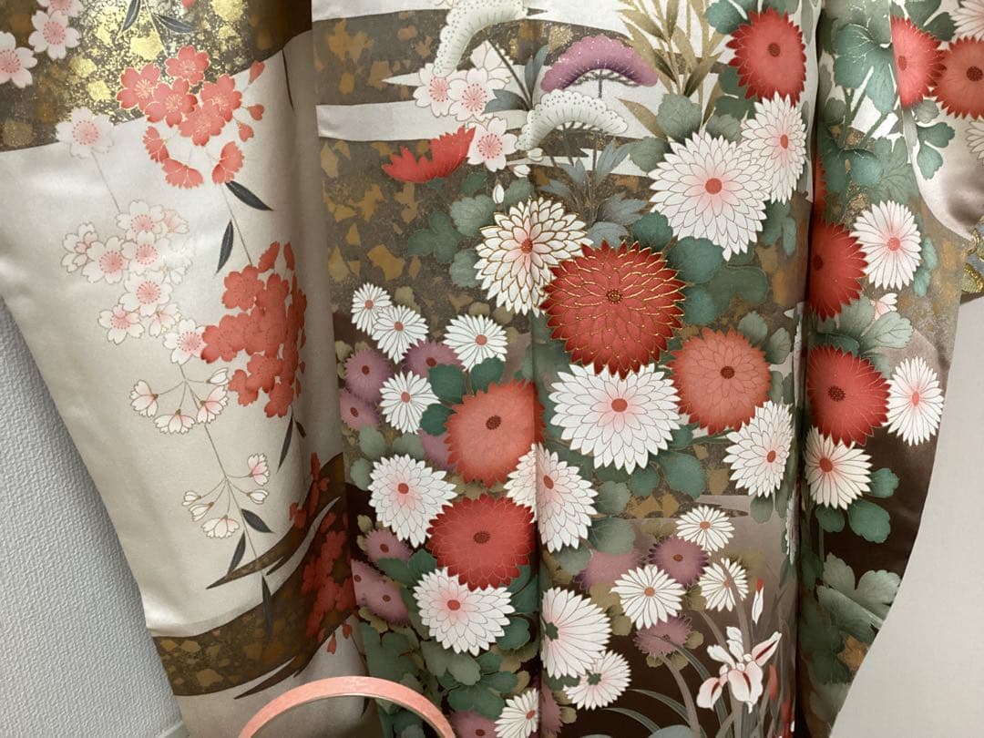 清楚な古典 正絹振袖 ❁⃘*.゜買い足し無しのフルセット 草履バッグ 身丈162