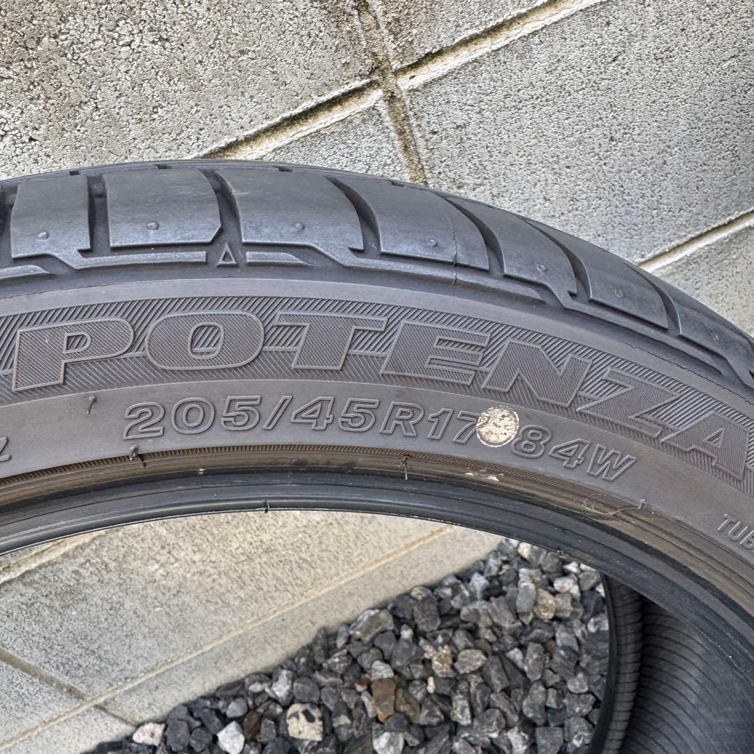 広島17インチ タイヤ BRIDGESTONE ブリヂストン 205/45R17
