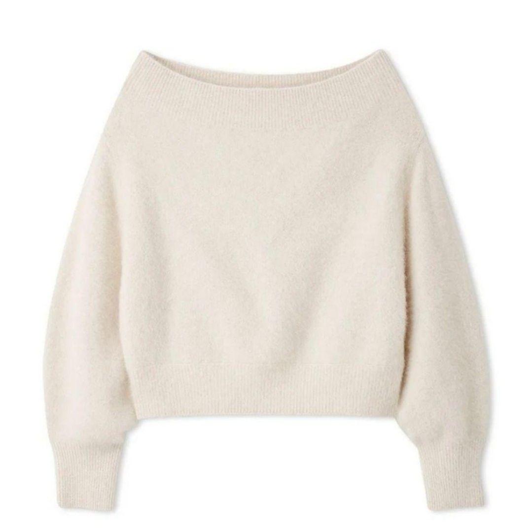 【美品】フォックスアルパカオフショルプルオーバー SNIDEL