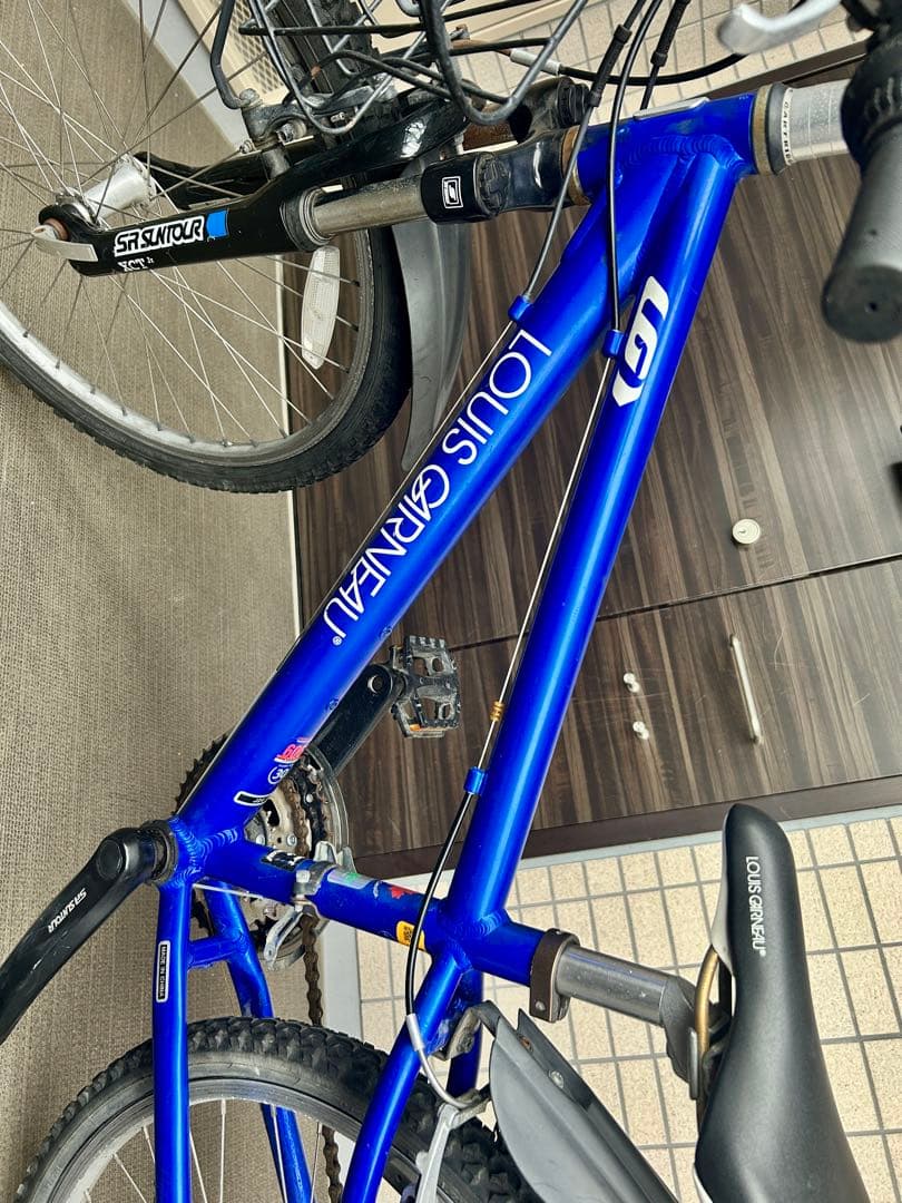 ルイガノ LOUIS GARNEAU 24インチ 自転車前カゴ泥除けスタンド付