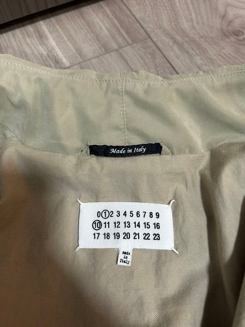 ‼️新品 値札付き‼️マルジェラ トレンチコート ピーチコットン S51AH0184
