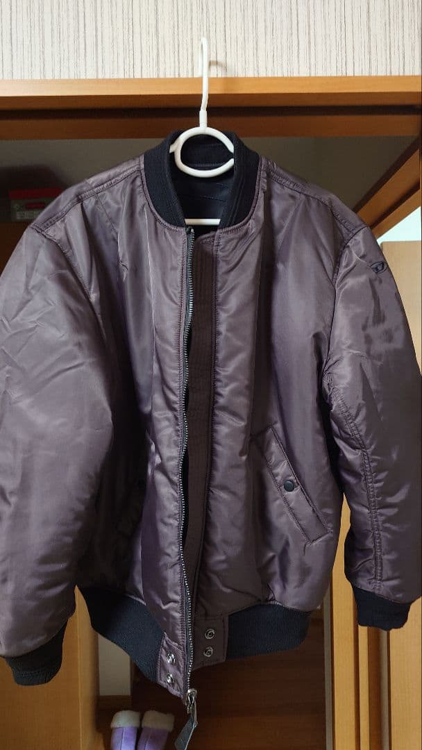 MA-1 フライトジャケット 黒 茶色