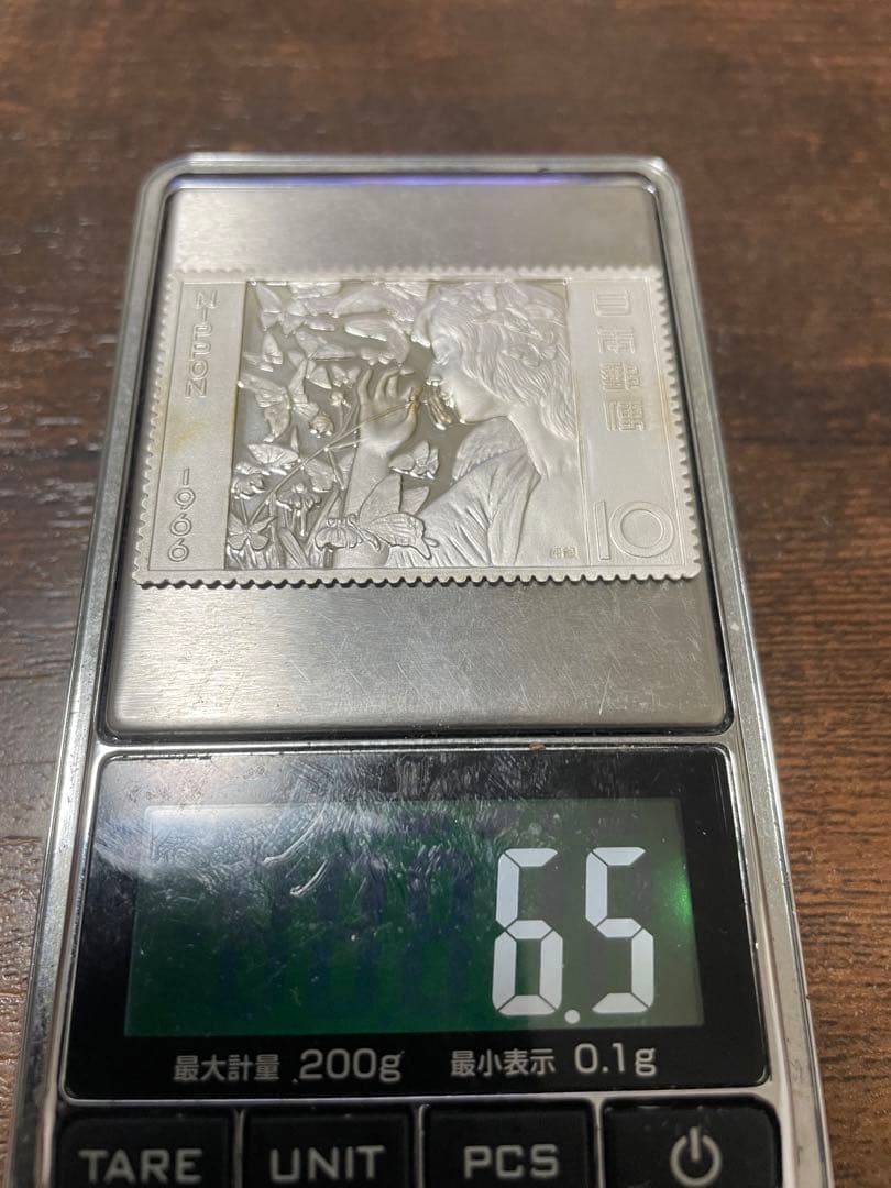 招*@様 純銀レリーフ　藤島武二筆日本画[蝶]