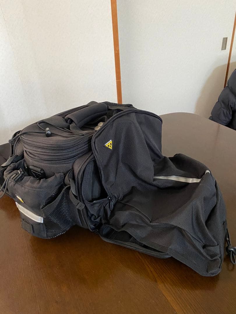 わらびもちTOPEAK MTXバッグ と QR BEAM RACK