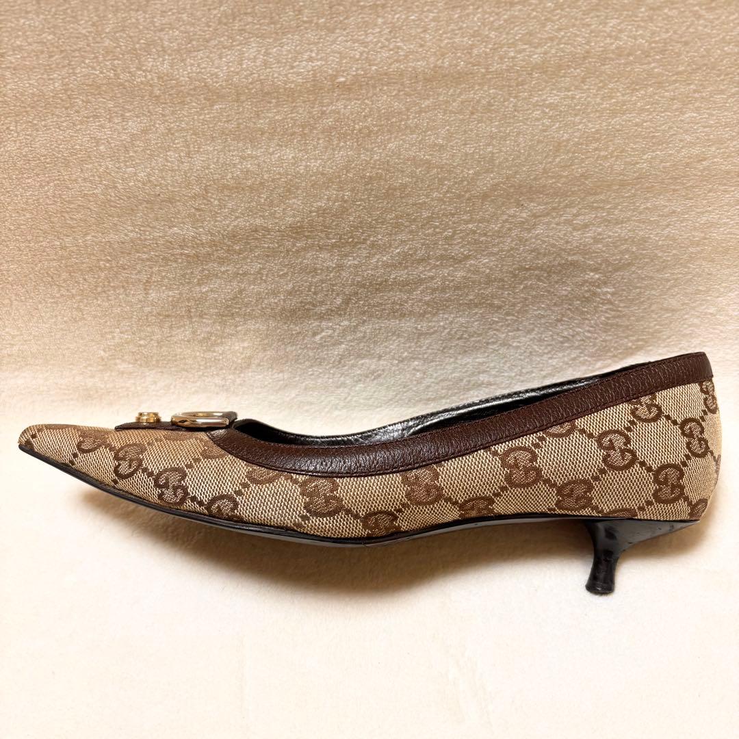 GUCCI GG柄 ポインテッドトゥパンプス 36 (23cm)