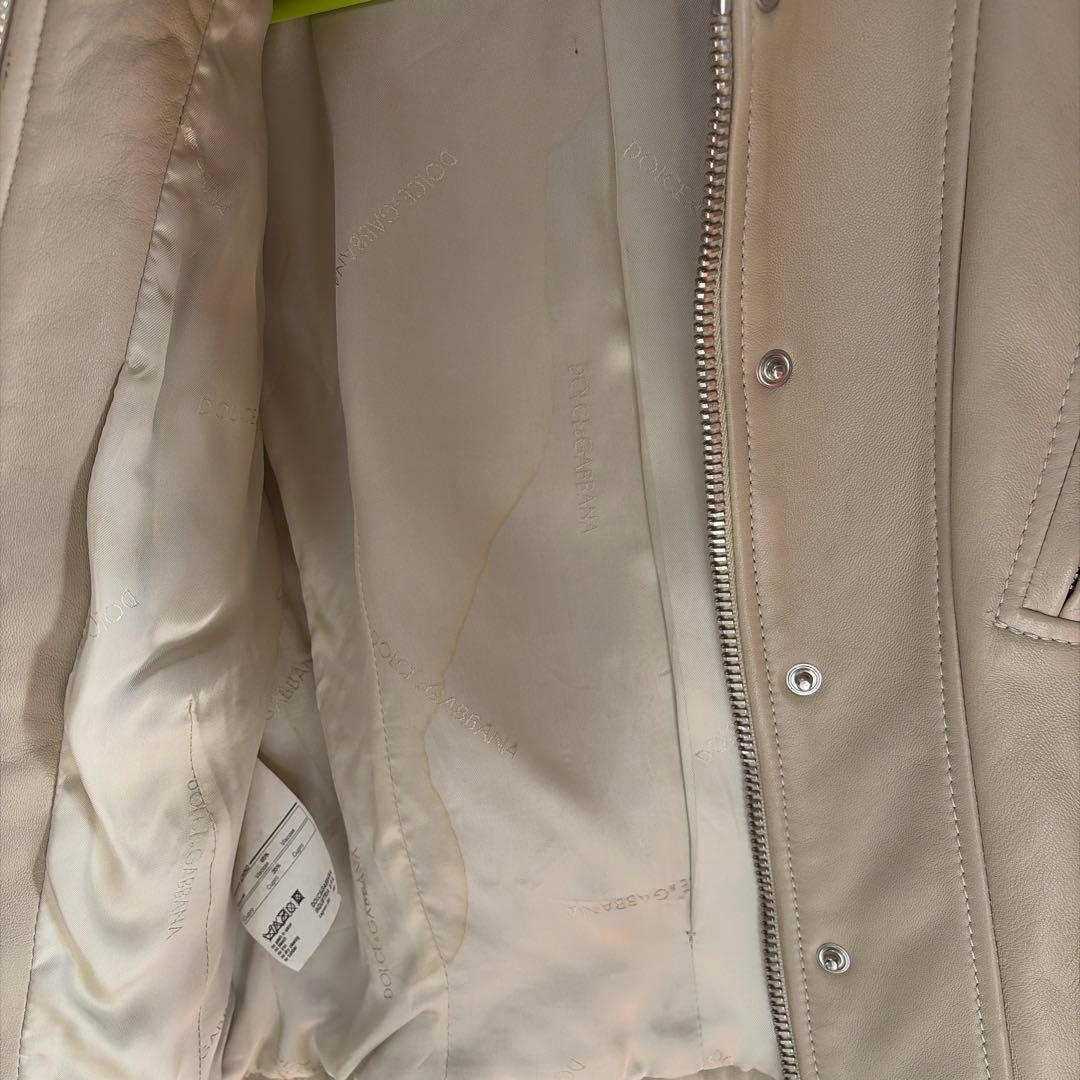 DOLCE&GABBANA レザージャケット ラム革