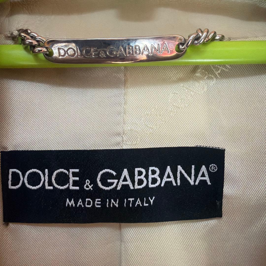 DOLCE&GABBANA レザージャケット ラム革