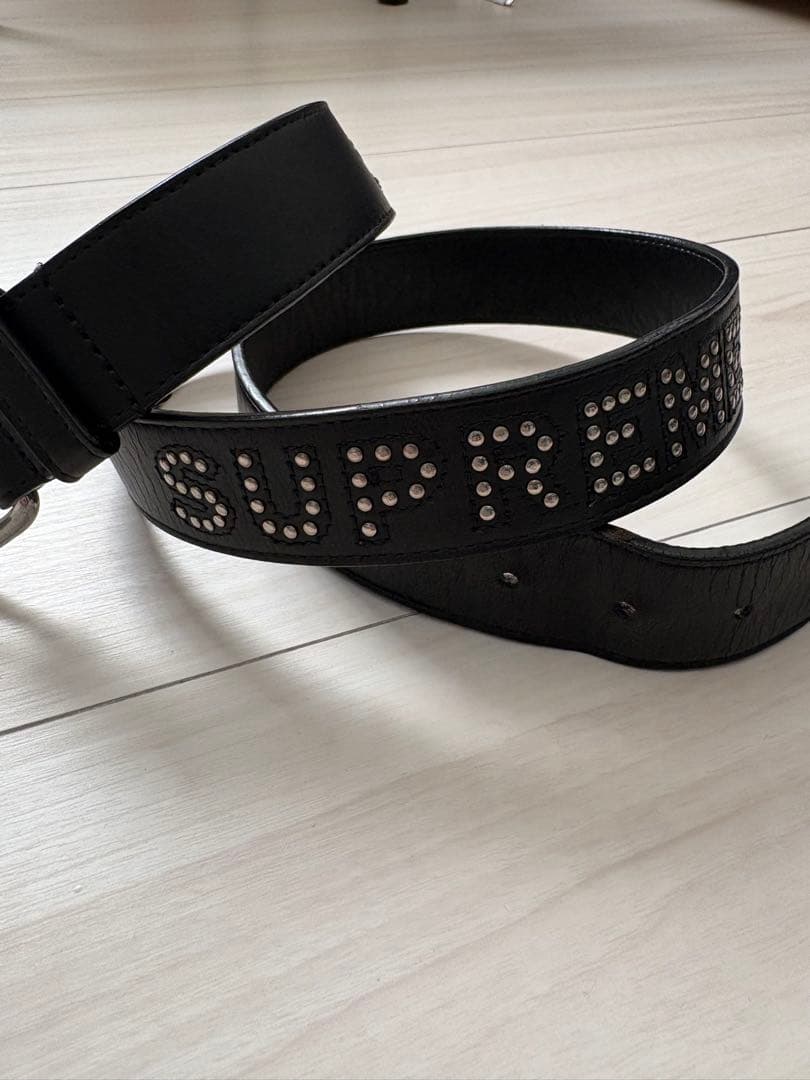 Supreme Studded Logo Belt スタッズ ロゴ ベルトS/M