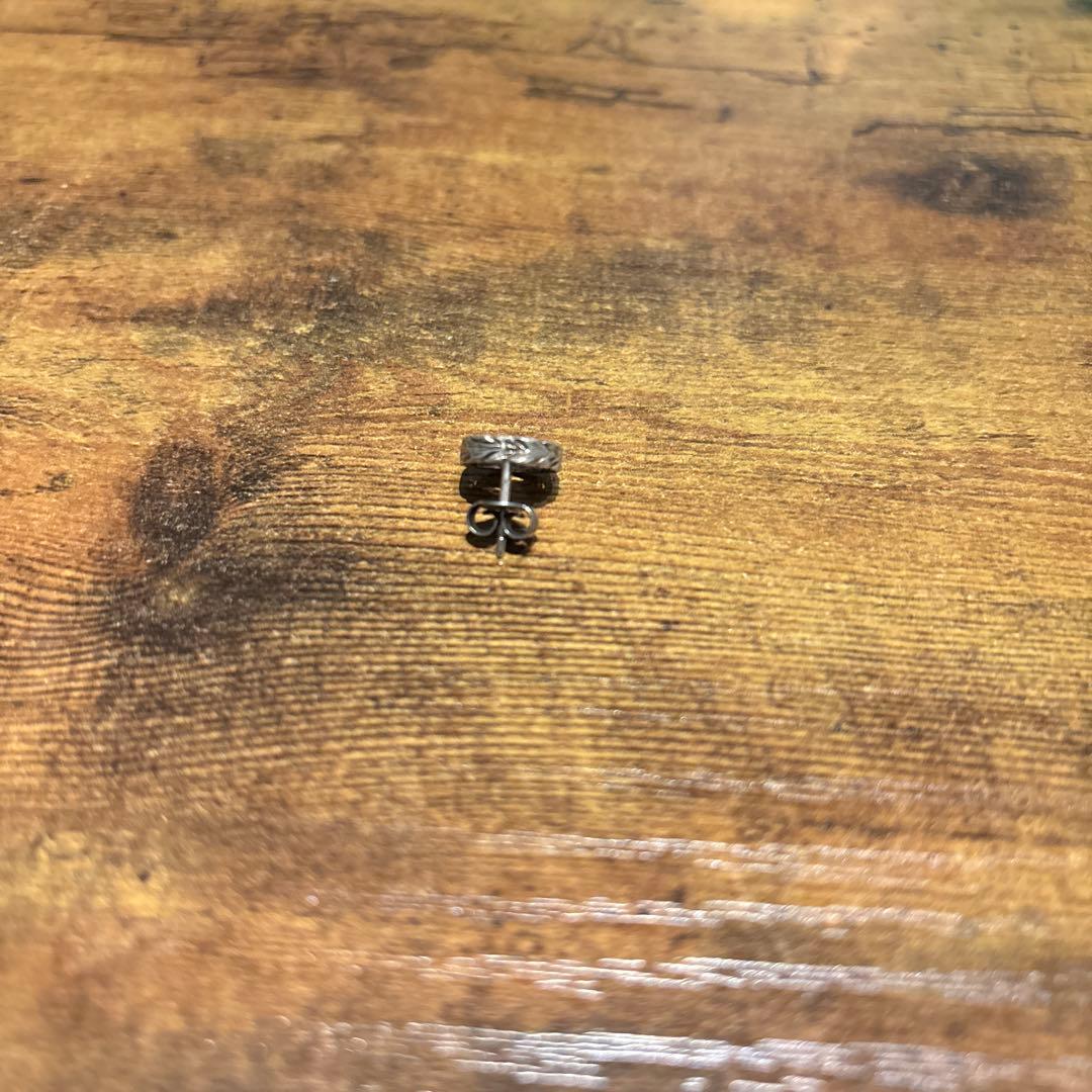 【美品】GUCCI ピアス　インターロッキングG 燻　片耳　アラベスク　925