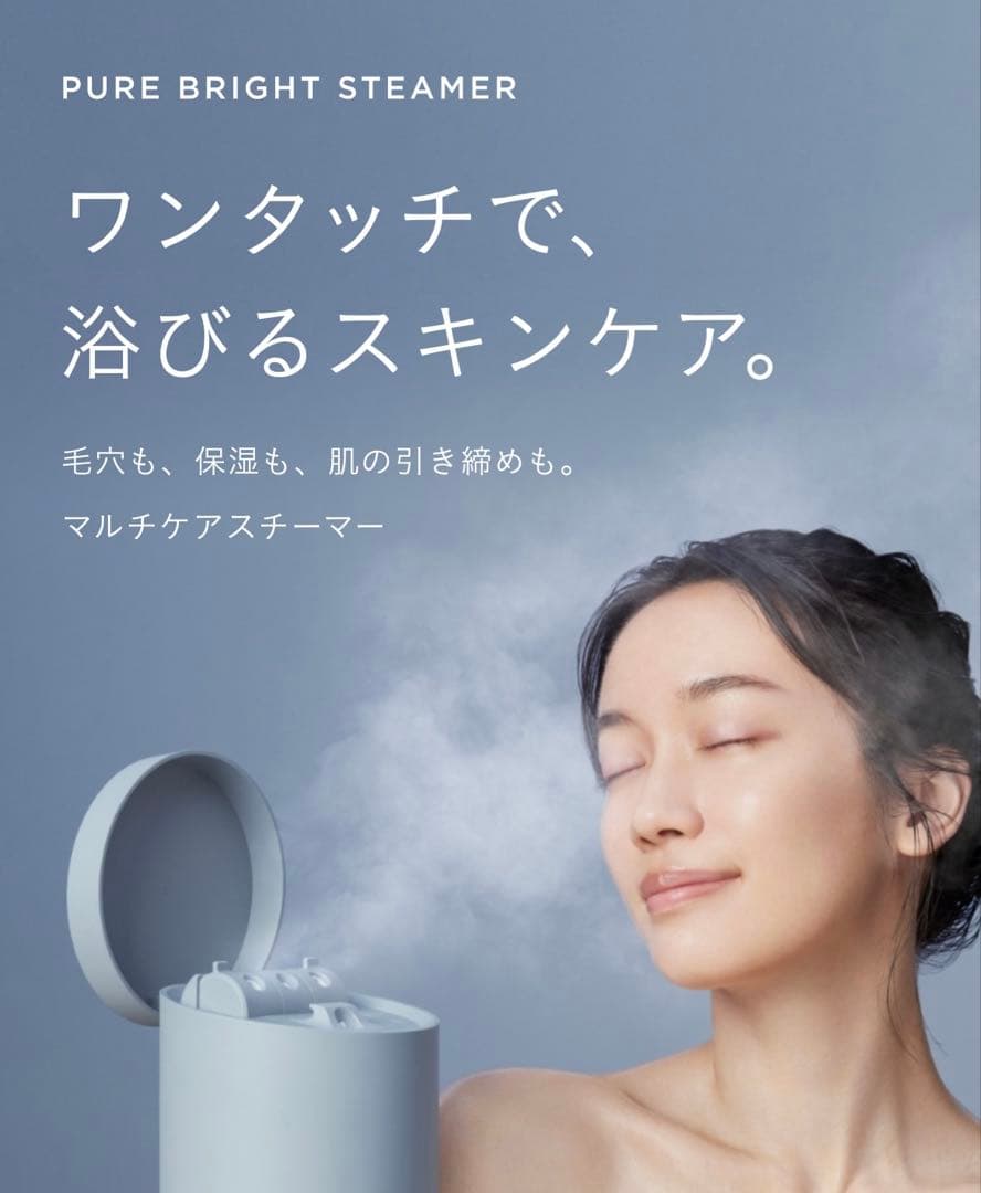 SALONIA PURE BRIGHT STEAMER ベージュ