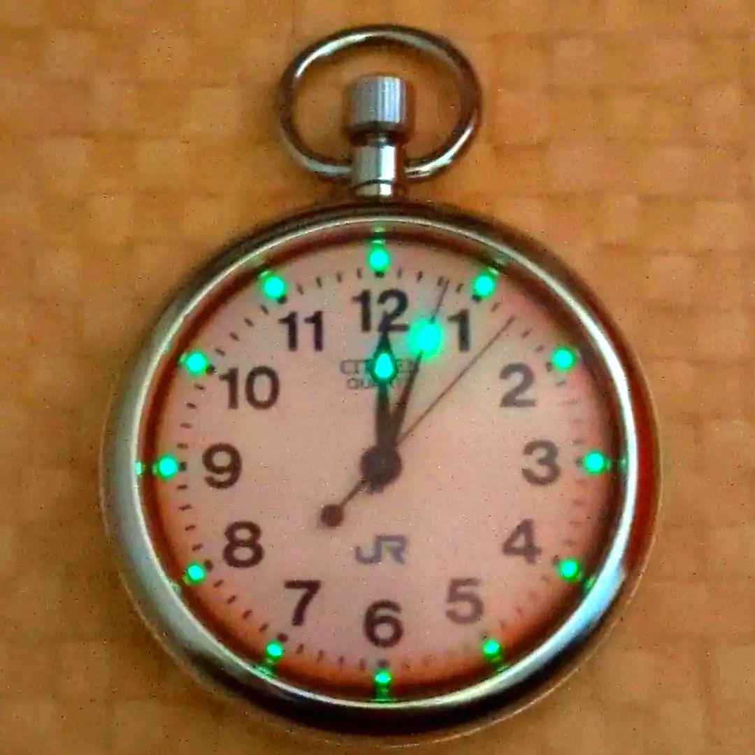 鉄道時計 シチズン鉄道懐中時計 クォーツ JR西日本(稼動品)