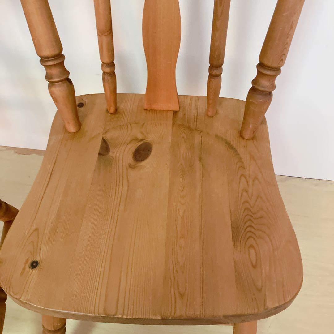 木製　ウィンザーチェア　2期セット　ダイニングチェア　北欧　カントリー