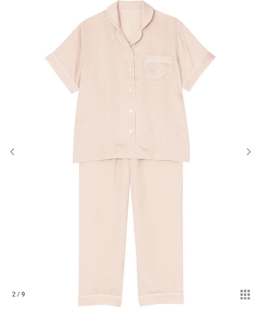 新品タグ付き ワコール 睡眠科学 ルームウェア パジャマ サテン L 高級 PI