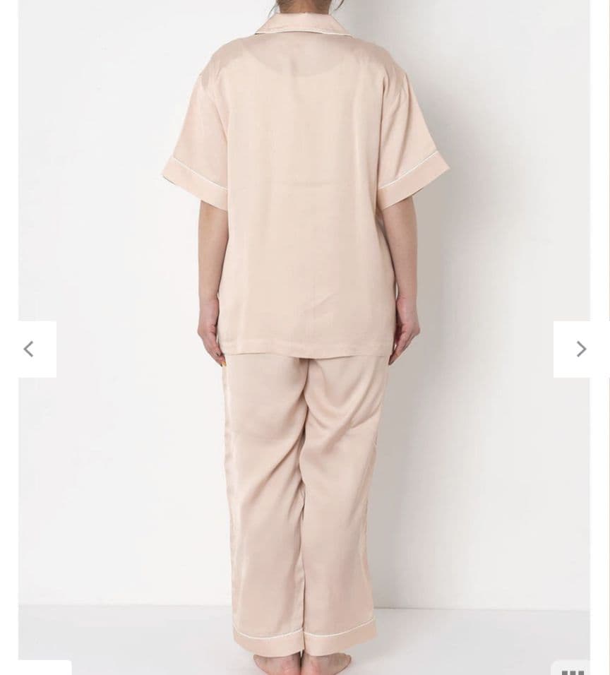 新品タグ付き ワコール 睡眠科学 ルームウェア パジャマ サテン L 高級 PI