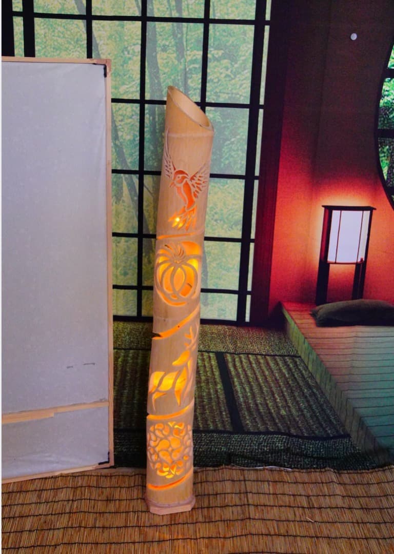 ★竹灯り・竹灯籠★  和模様