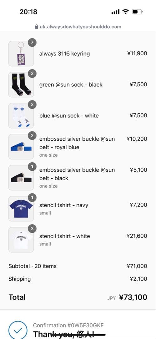 always do what you should do Tシャツ　白