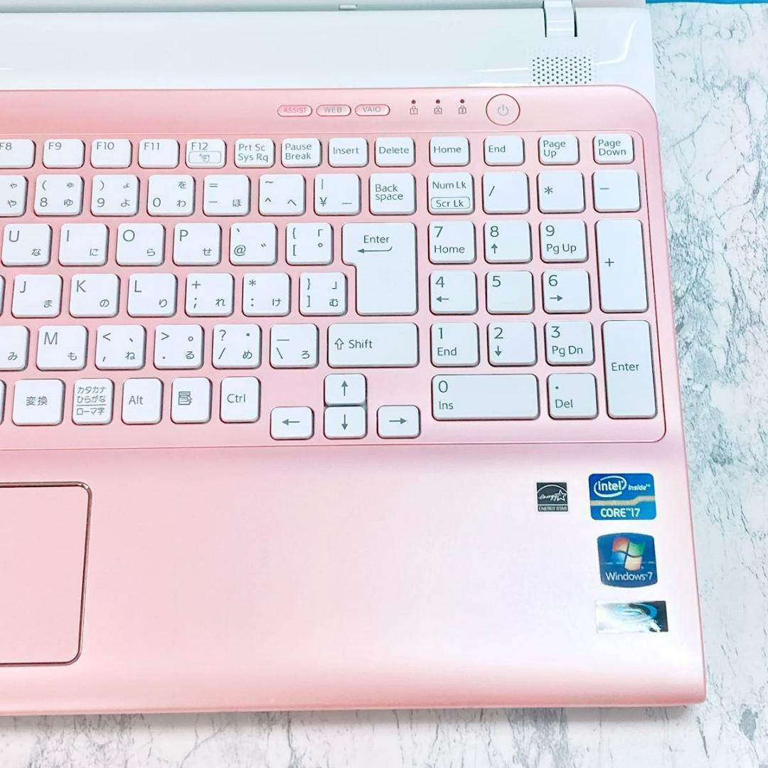 大人気✨新品SSD✨i7✨Win11✨オフィス✨ピンク✨VAIO✨ノートパソコン
