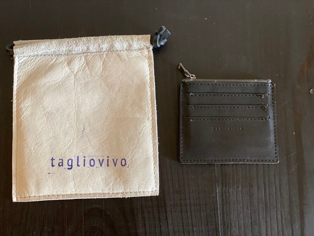 saivava　tagliovivo　ブラックレザーカード&ケース