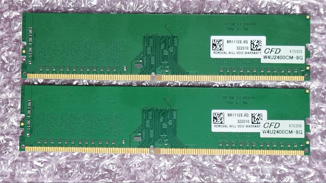 DDR4 8GBx2枚 16GB pc4-2400 動作確認済み ③