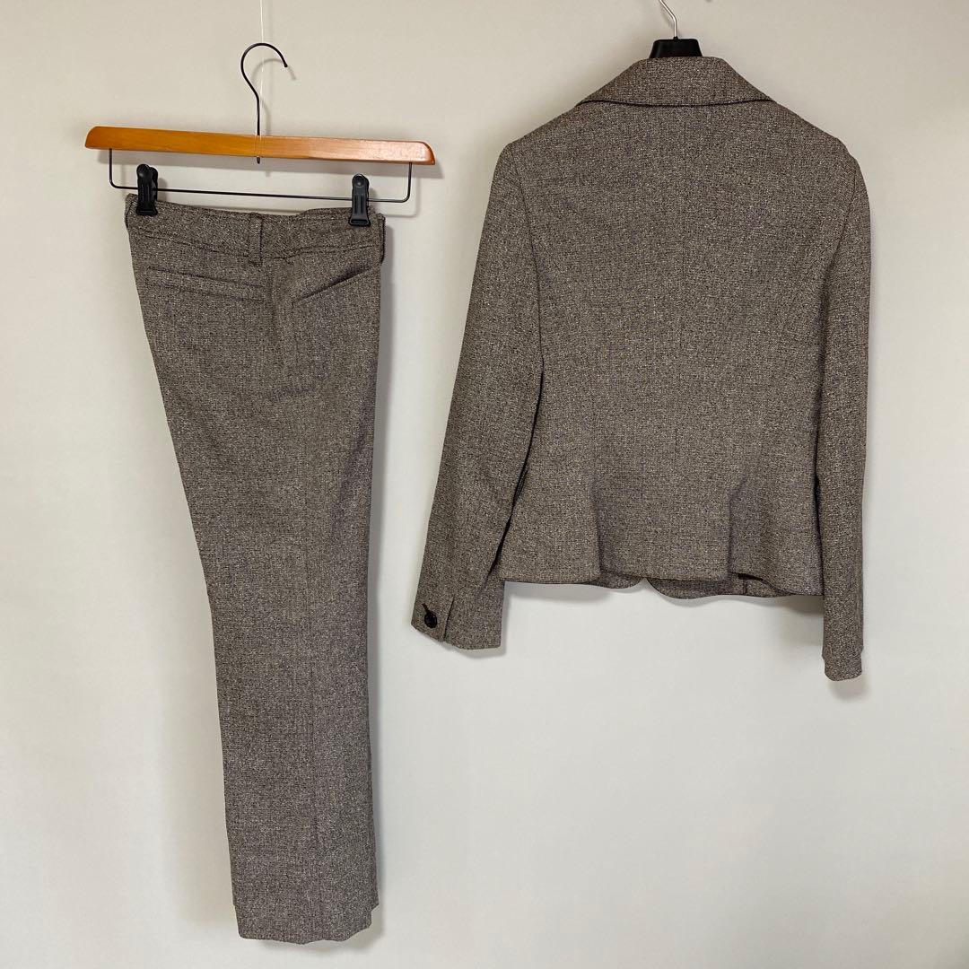 エニィスィス パンツスーツ 2 W72 ブラウン 茶系 営業 オフィス事務DMW