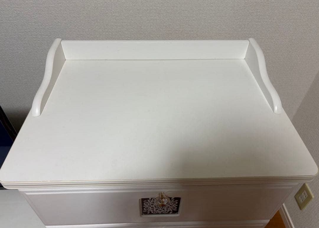 ホワイト 4段チェスト＊タンス