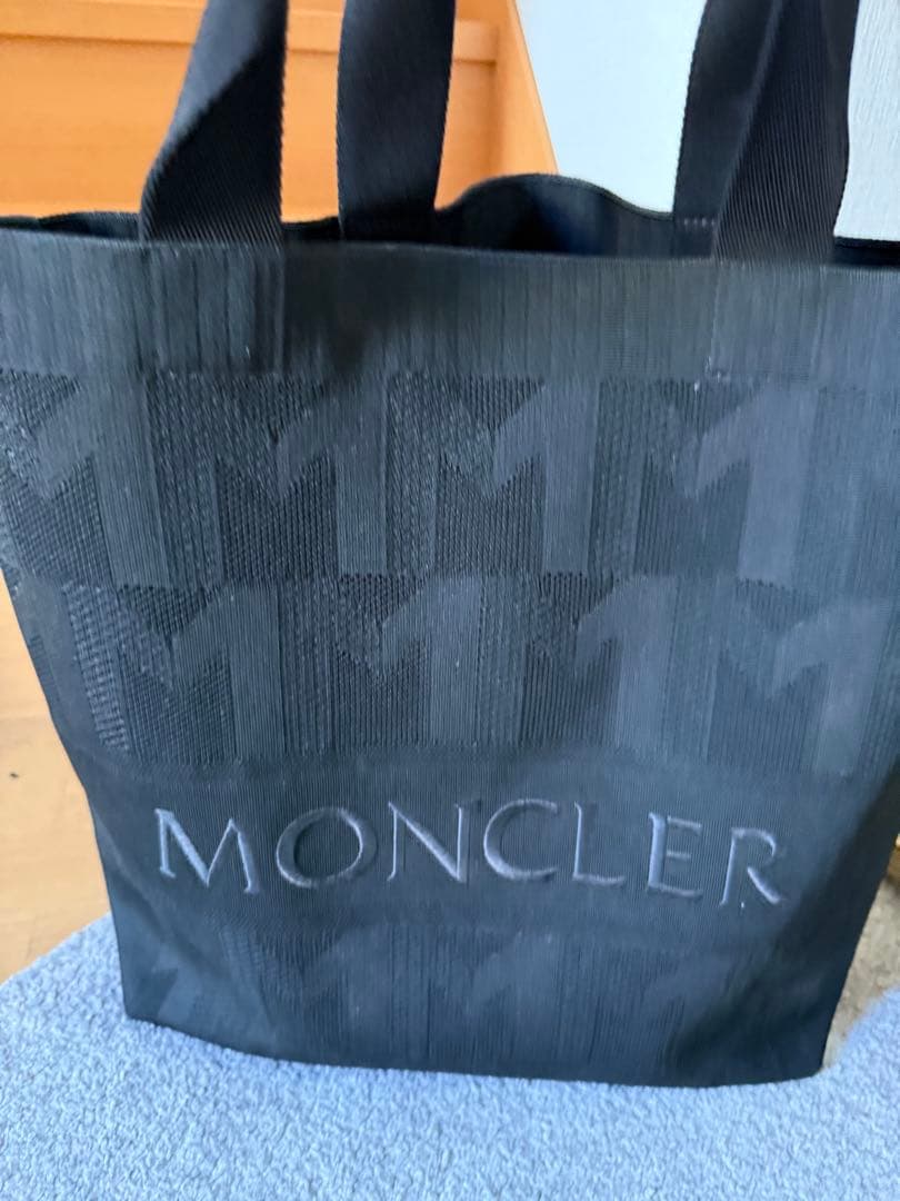 MONCLER ブラック トートバッグ モンクレール メンズバッグ