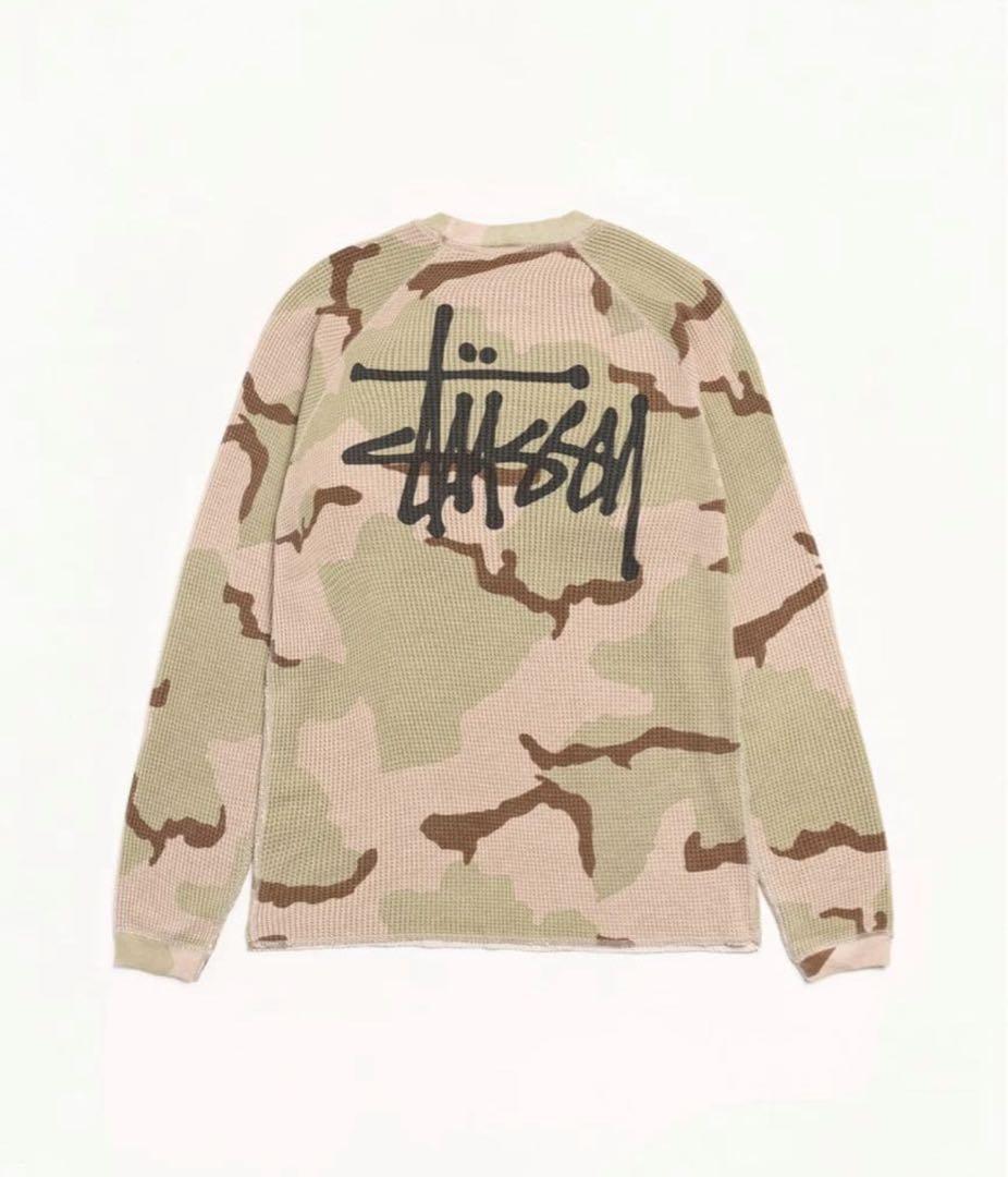 STUSSY BASIC THERMAL sand camo サーマル