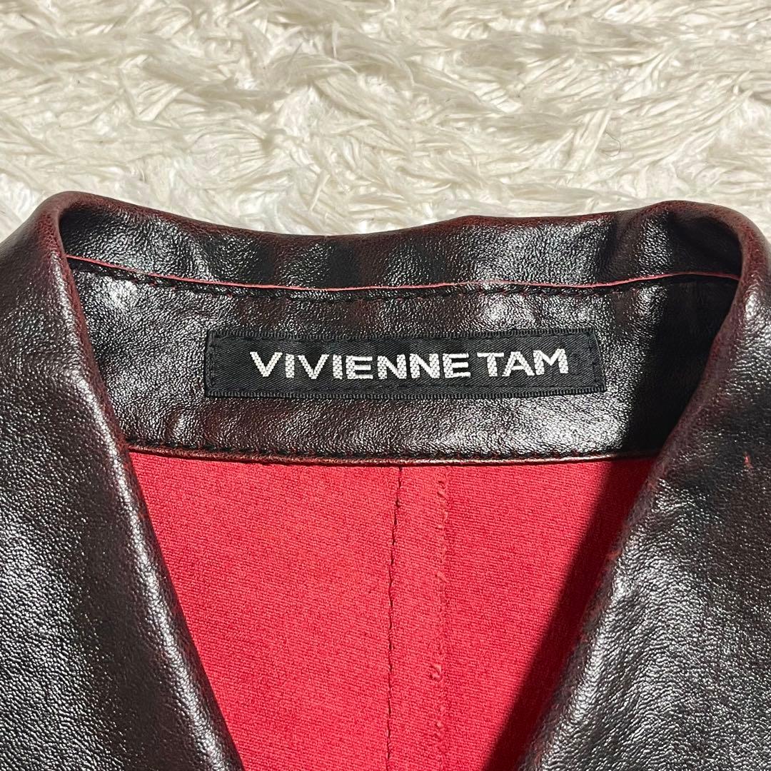 ✨激レア✨ヴィヴィアンタム レザージャケット ダブルライダース ラムレザー 羊革