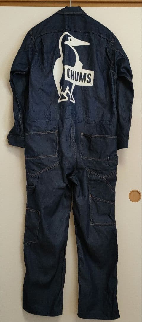 【未使用品】CHUMS デニム ジャンプスーツ Woman's M　ネイビー