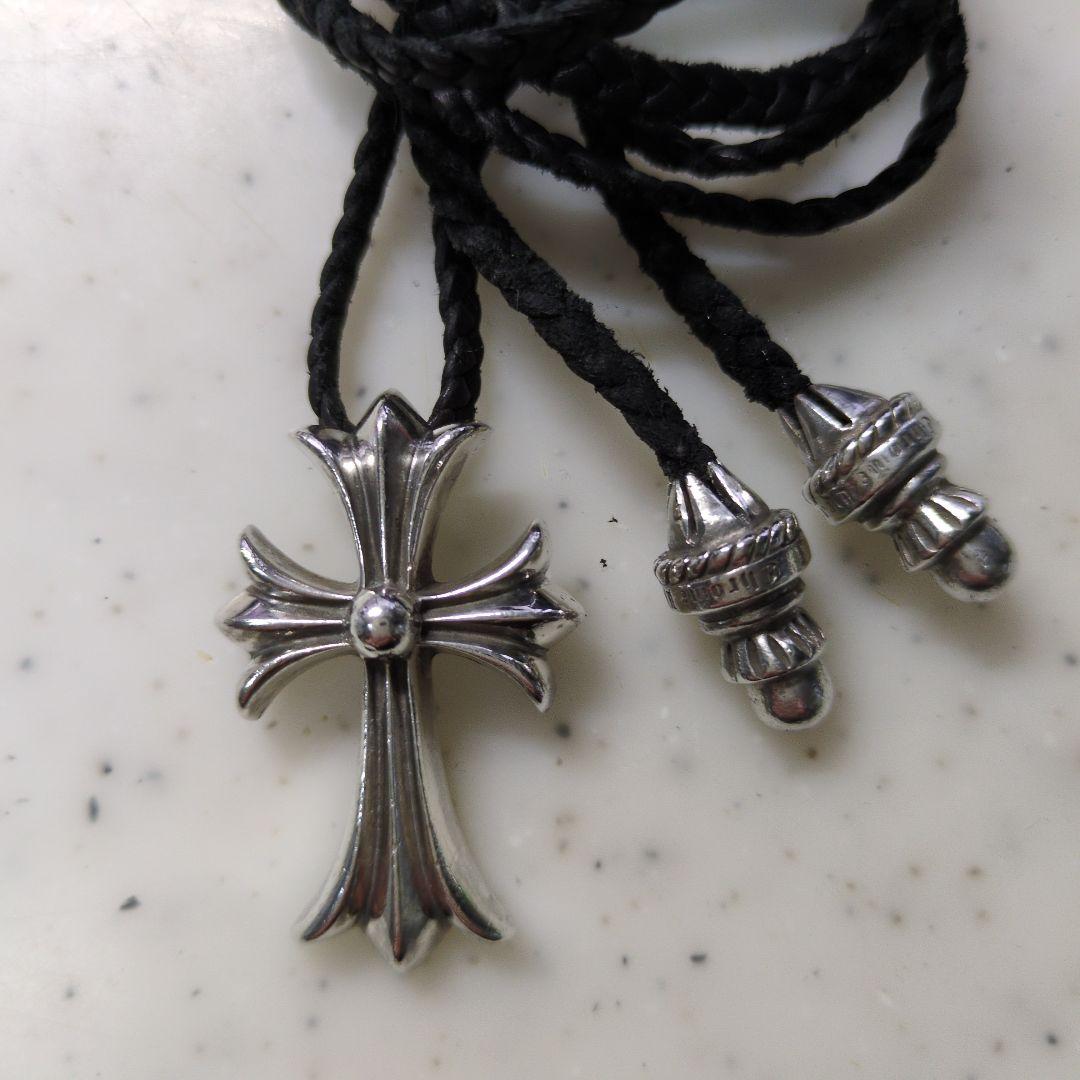 T*O様 クロムハーツ スモールCHクロス レザーブレイド Wボロチップネックレ