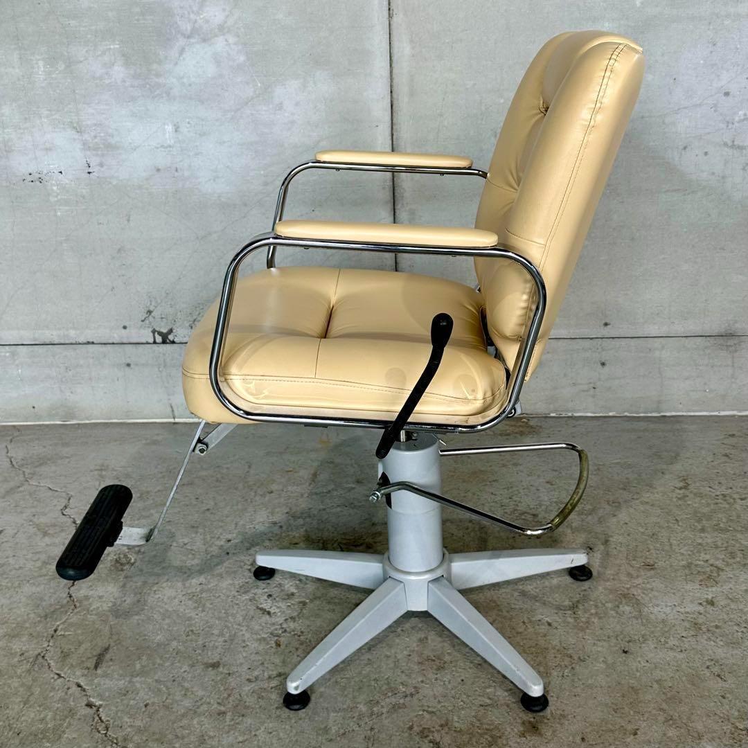 ✿アトリエワールド製✿ヴィンテージ調 サロンチェア レトロベージュ