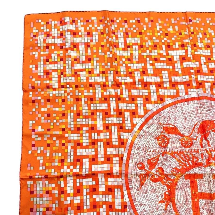 ◇エルメス◇カレ90/シルク/MOSAIQUE AU 24/モザイク/タグ付