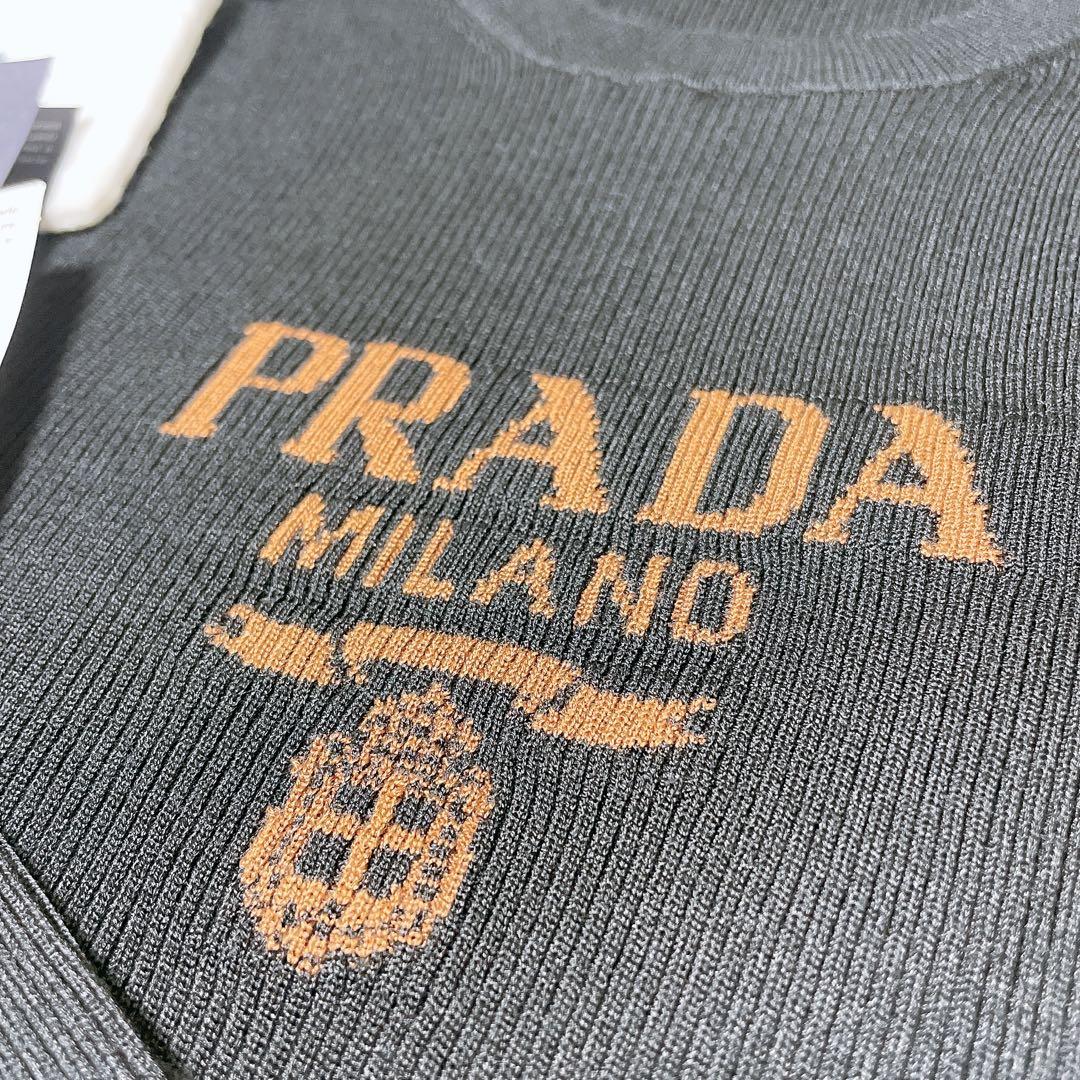 しょうこ様→【PRADA】新品未使用★プラダ ロゴ シルククロップドセーター