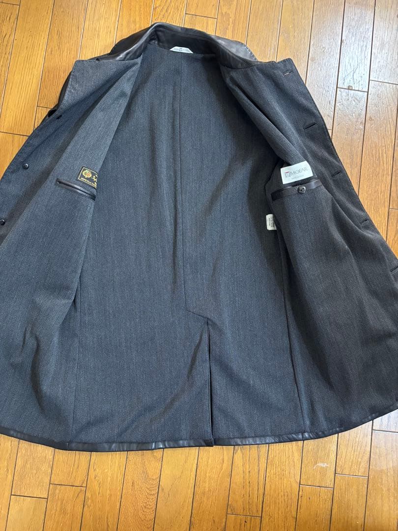 MOFAR イタリア製　羊革レザーコート　裏地ロロピアーナウール　48