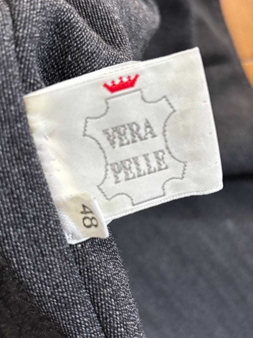 MOFAR イタリア製　羊革レザーコート　裏地ロロピアーナウール　48