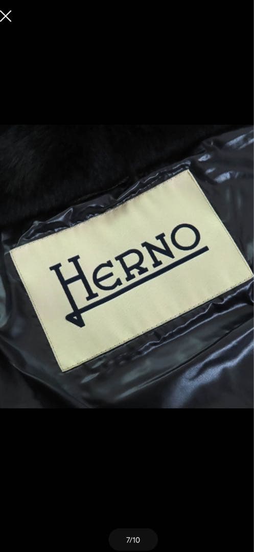 Herno ヘルノ 2023年製 エコファー ダウン　ブラック 38 正規品